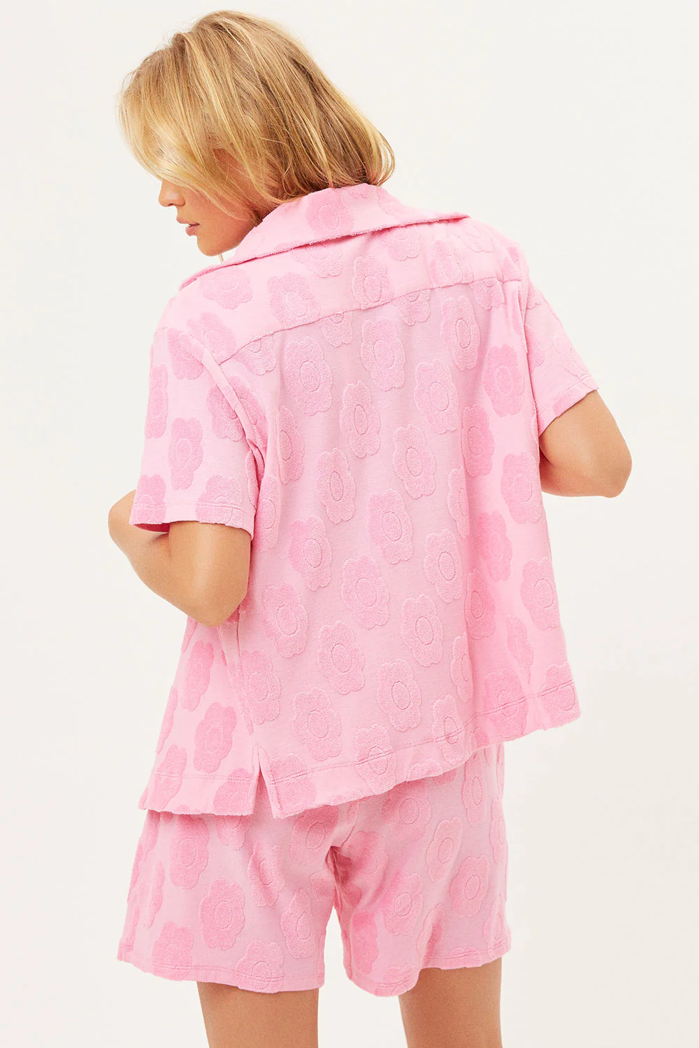 Coco Floral Terry Button Up Shirt - Flowerchild - Image 3