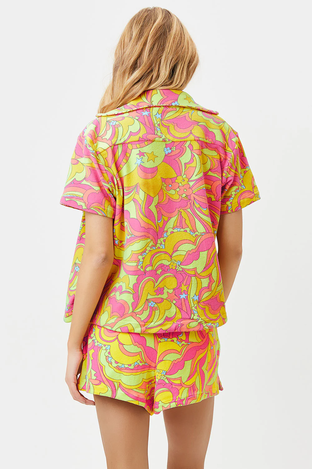 Coco Terry Button Up Shirt - Peace Terry - Image 4