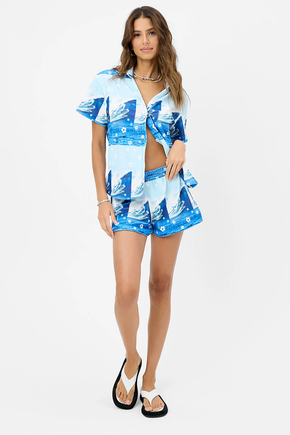 Coco Terry Shorts - Blue Tides - Image 2