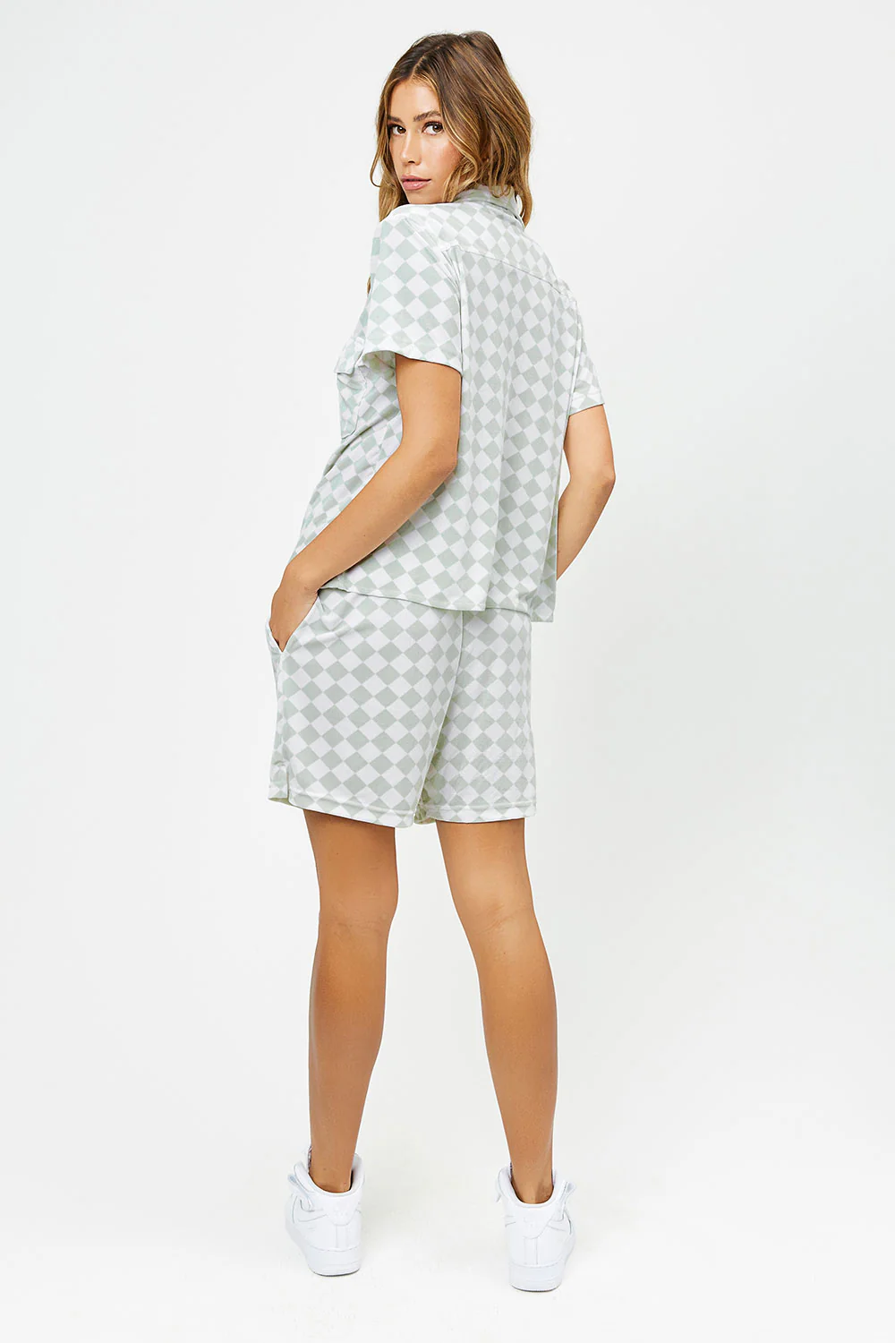 Coco Velvet Button Up Shirt  - HB Diamond - Image 4
