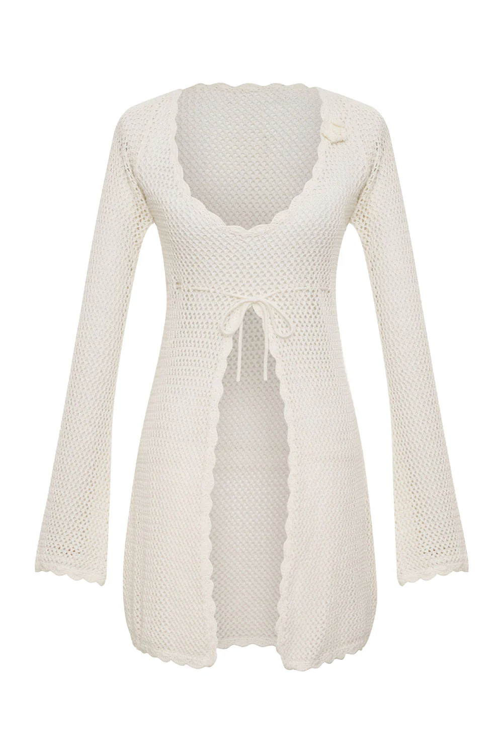 Collette Crochet Tunic - White - Image 7
