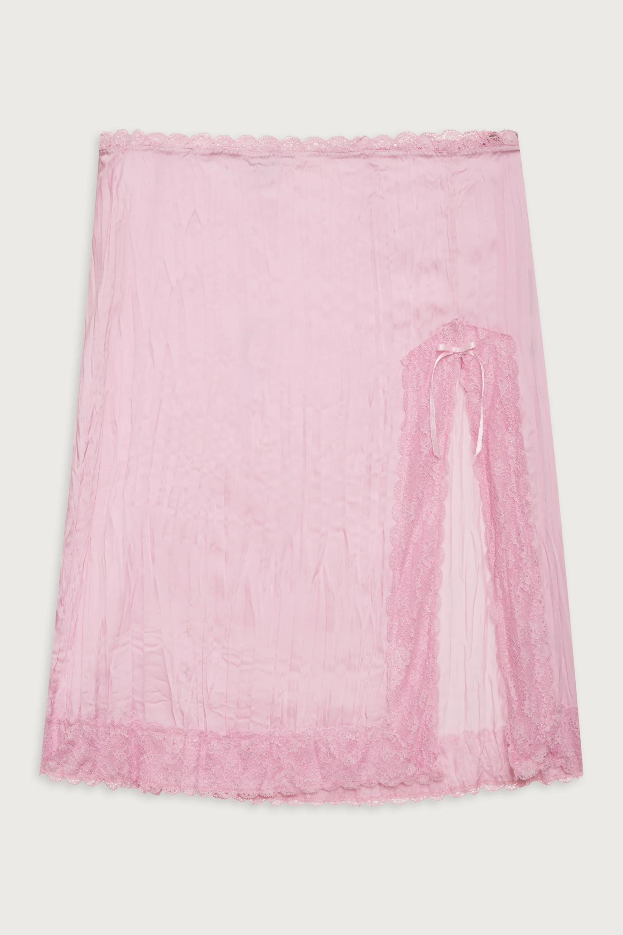 Countryside Satin Midi Skirt - French Rose - Image 2