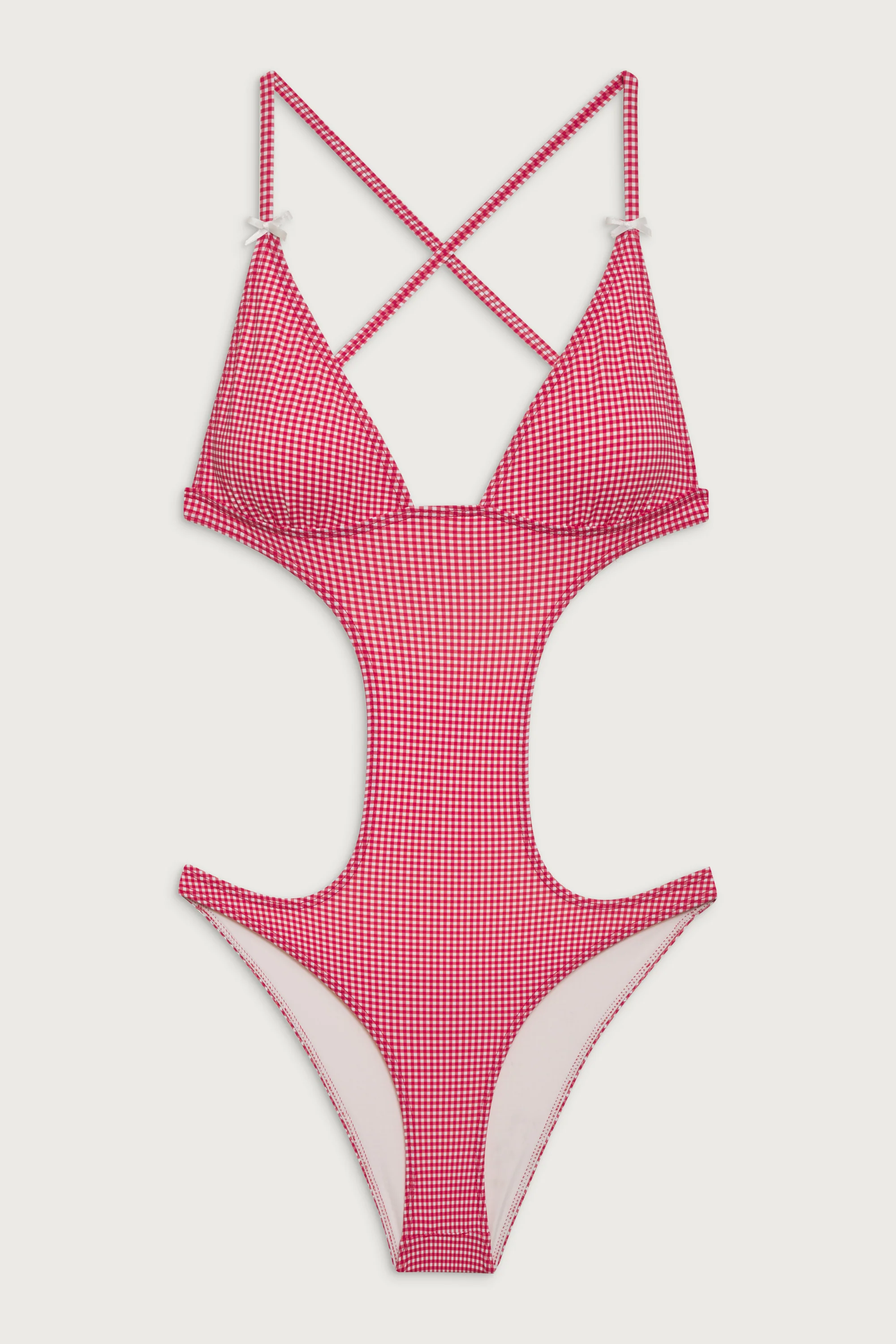 Cruise Monokini One Piece Swimsuit - Ladybug Gingham - Image 3