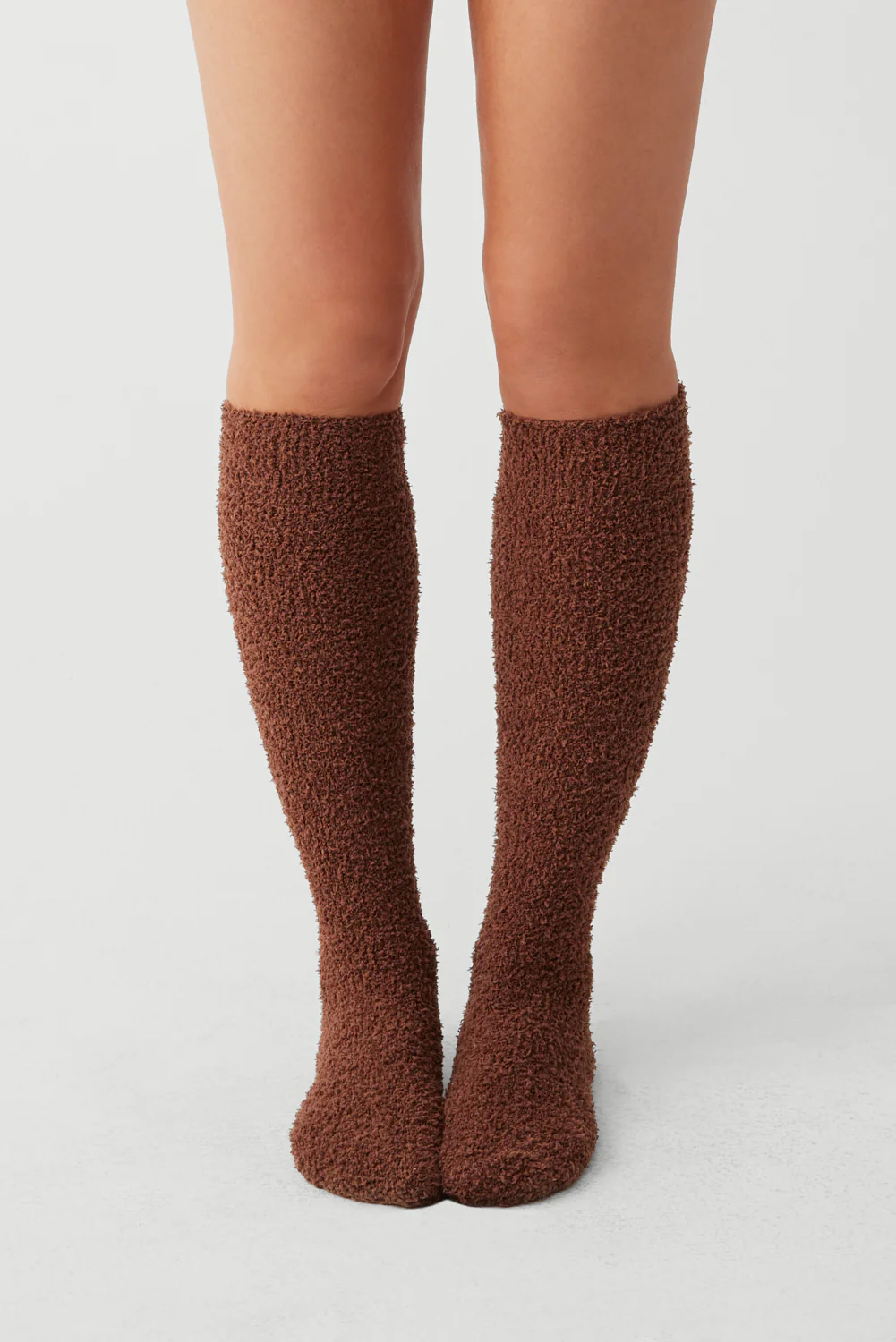 Cuddle Fuzzy High Socks - Chocolate Lily - Image 4