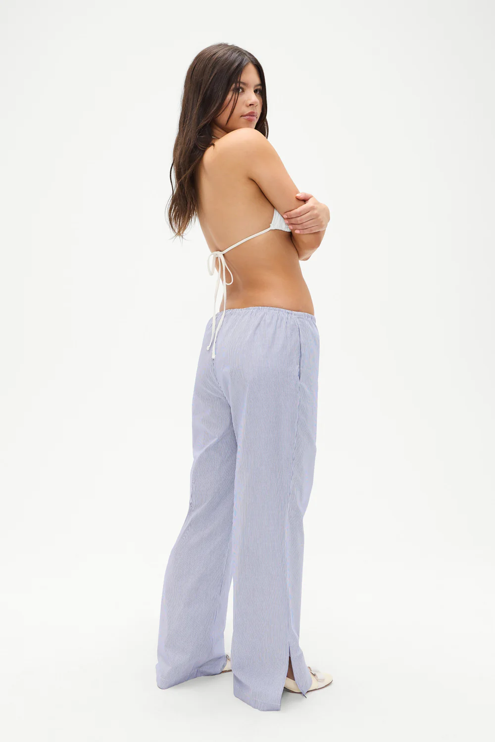 Daisy Striped Low Rise Pant - Midnight Stripe - Image 2