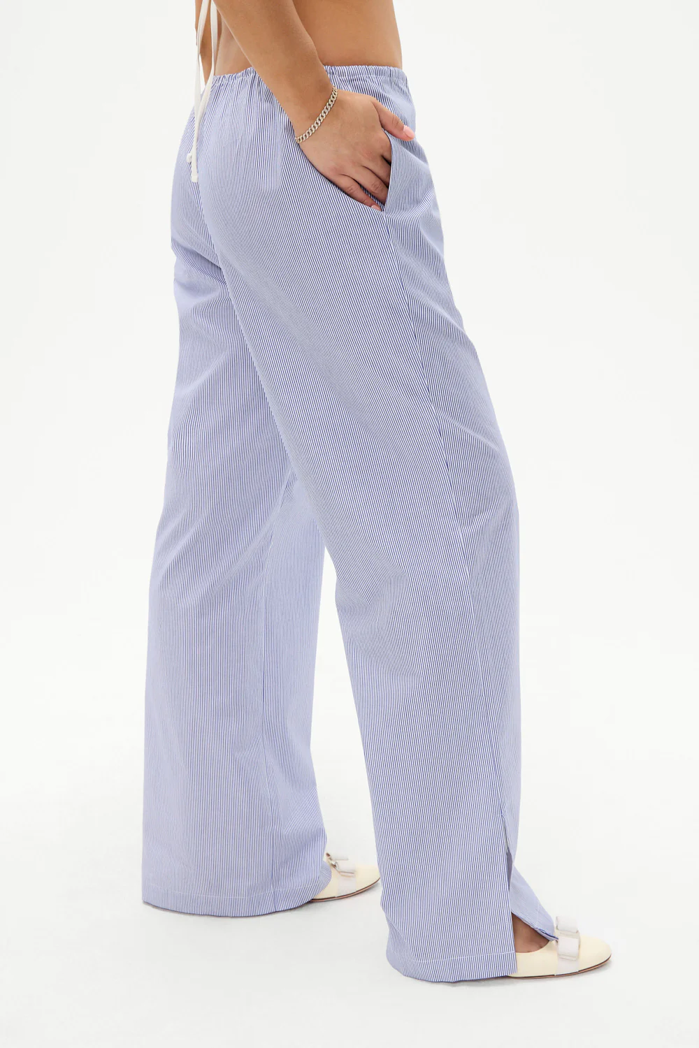 Daisy Striped Low Rise Pant - Midnight Stripe - Image 4