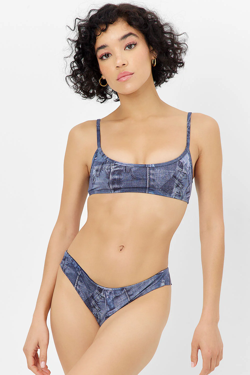 Dallas Bralette Bikini Top - Blue Jean - Image 5
