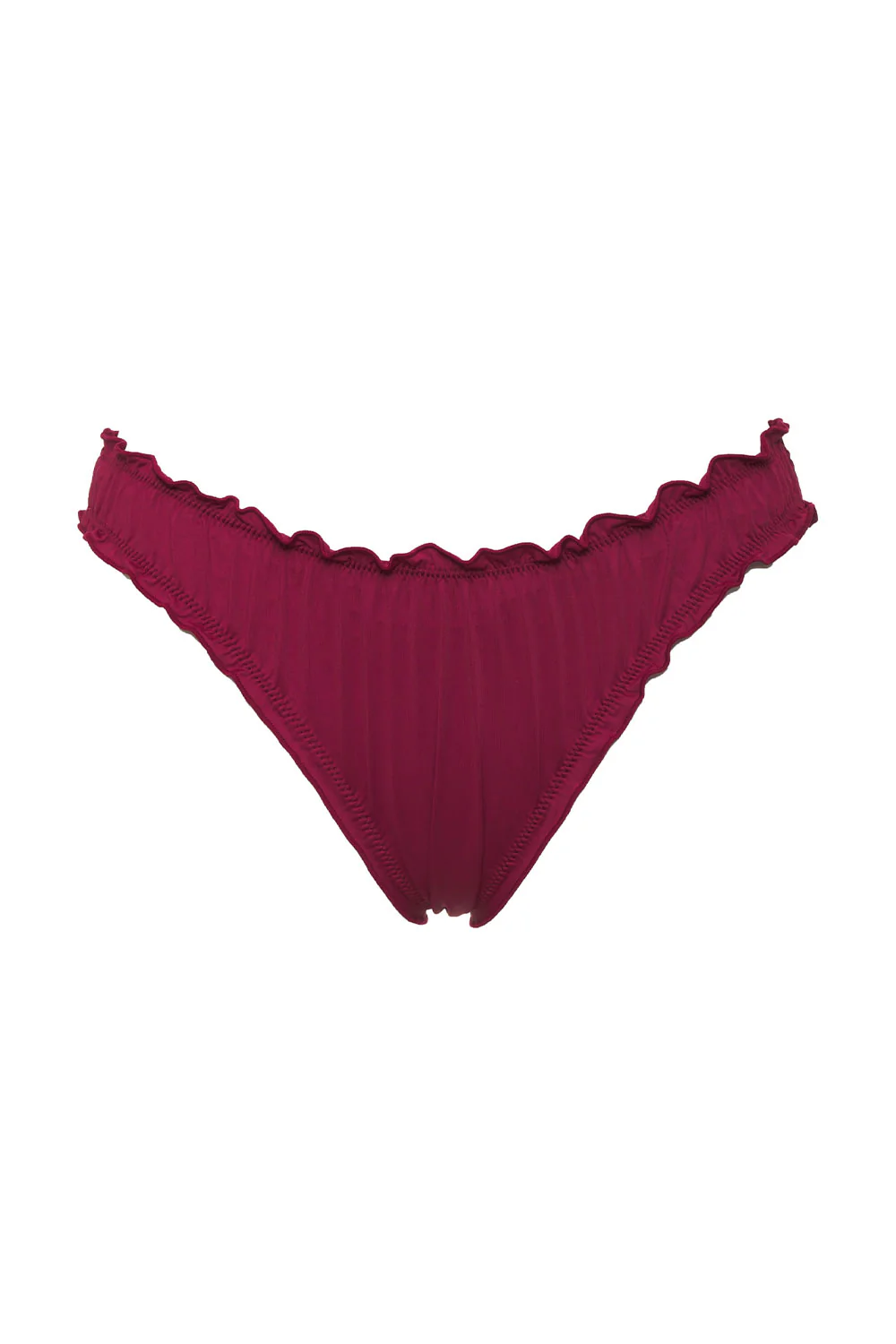 Dawson Cheeky Bikini Bottom - Bordeaux - Image 5
