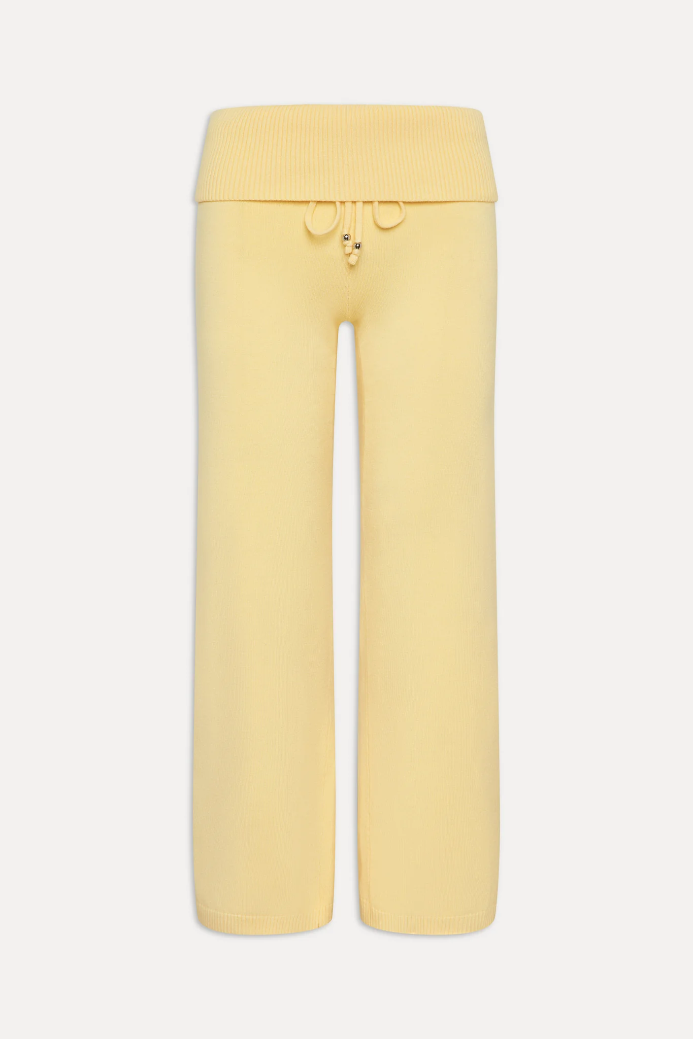 Dawson Knit Fold Over Pants - Vanilla Sugar - Image 3