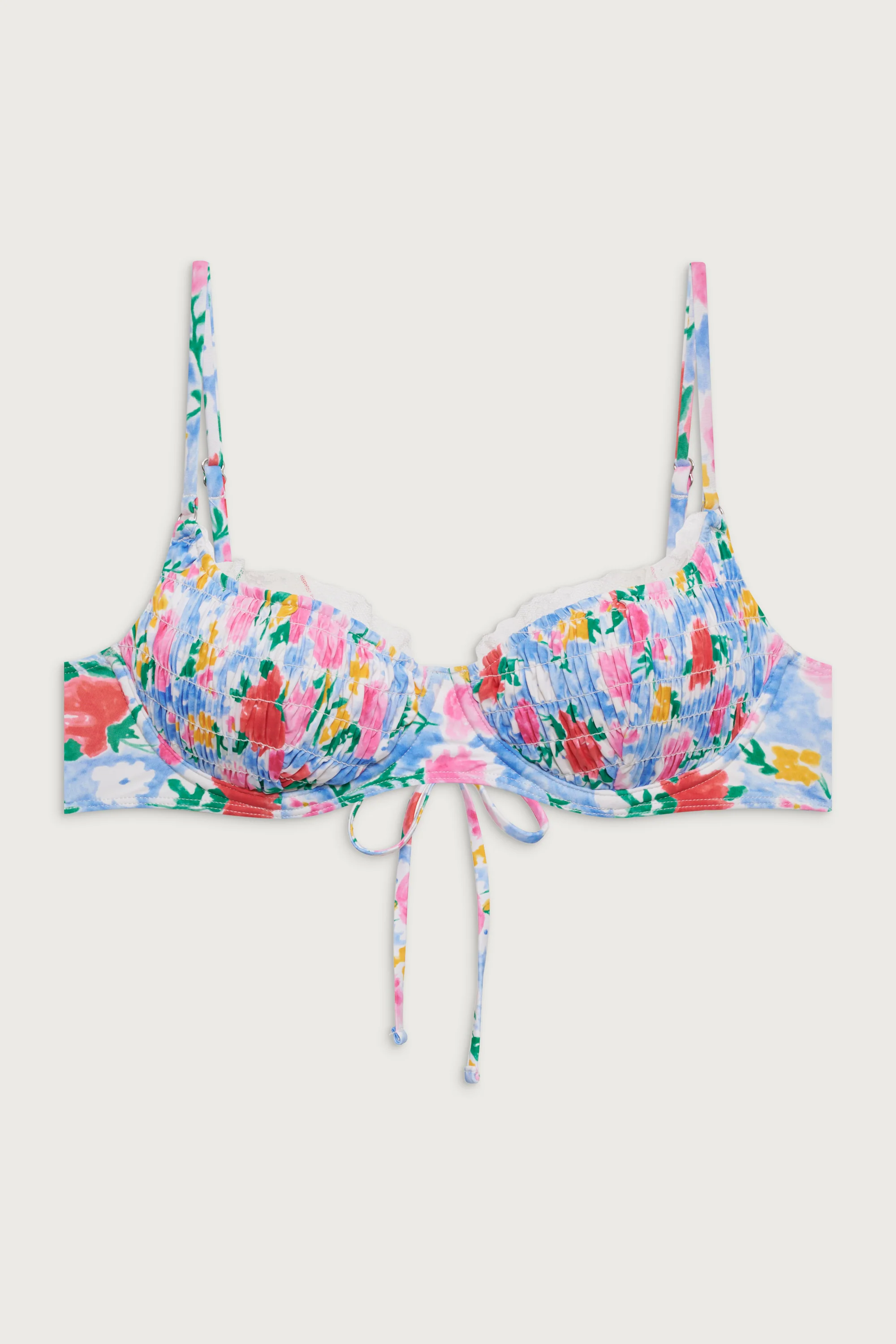 Dean Underwire Balconette Bikini Top - Painted Petals - Image 3