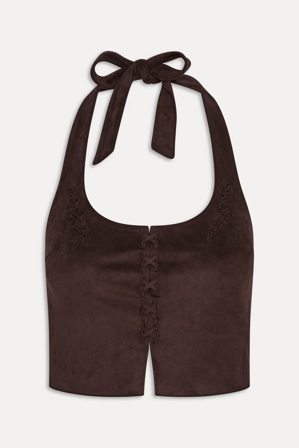 Delilah Halter Suede Tankini - Desert Suede - Image 3