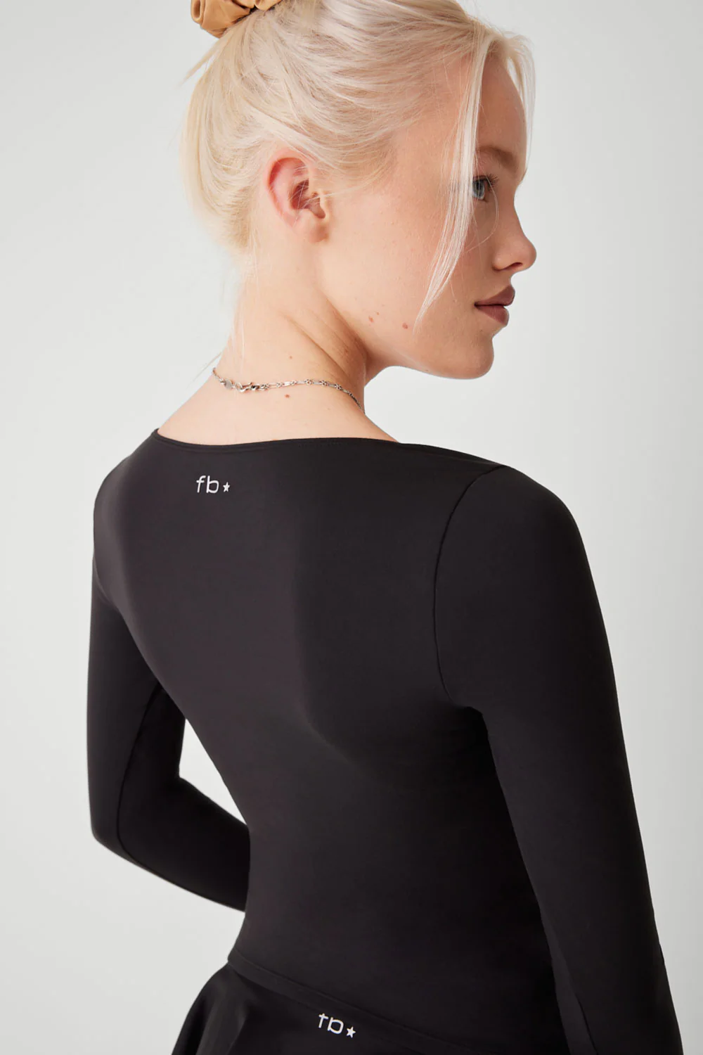 Demi Long Sleeve Top - Black - Image 4