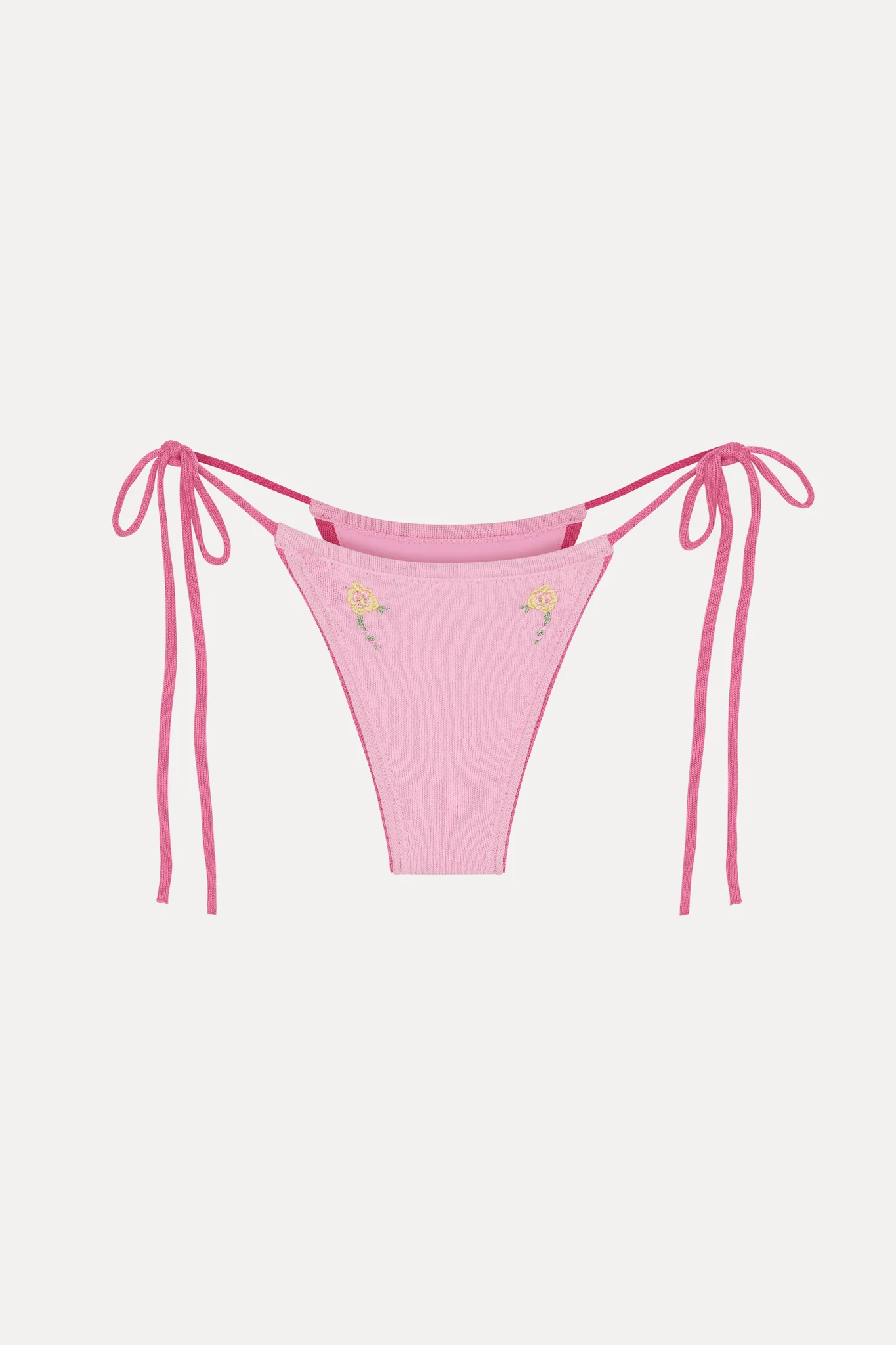 Divine Knit Skimpy Bikini Bottom - Strawberry Lemonade - Image 3