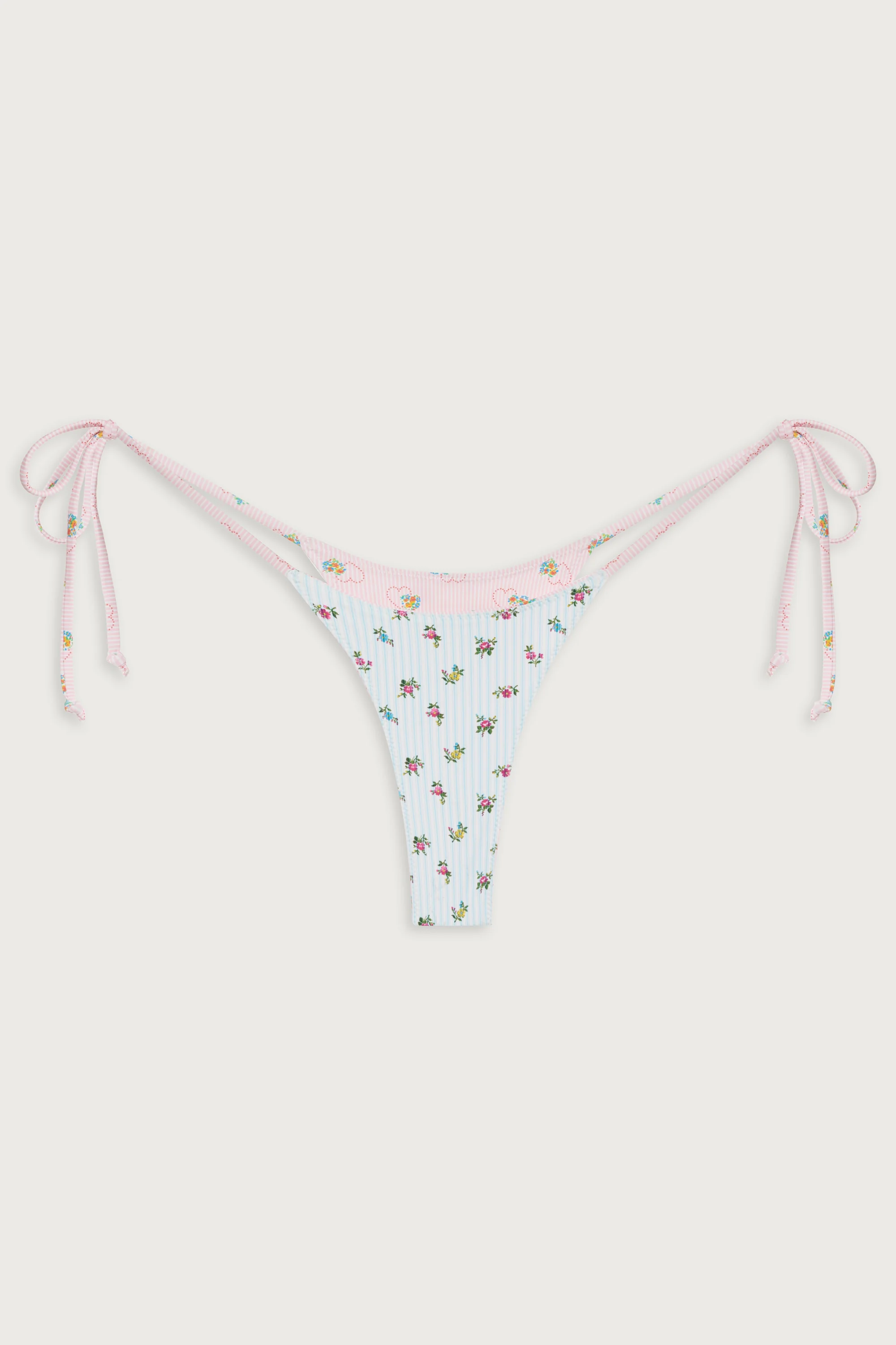 Divine Reversible Skimpy Bikini Bottom - Sweetheart Stripe - Image 7