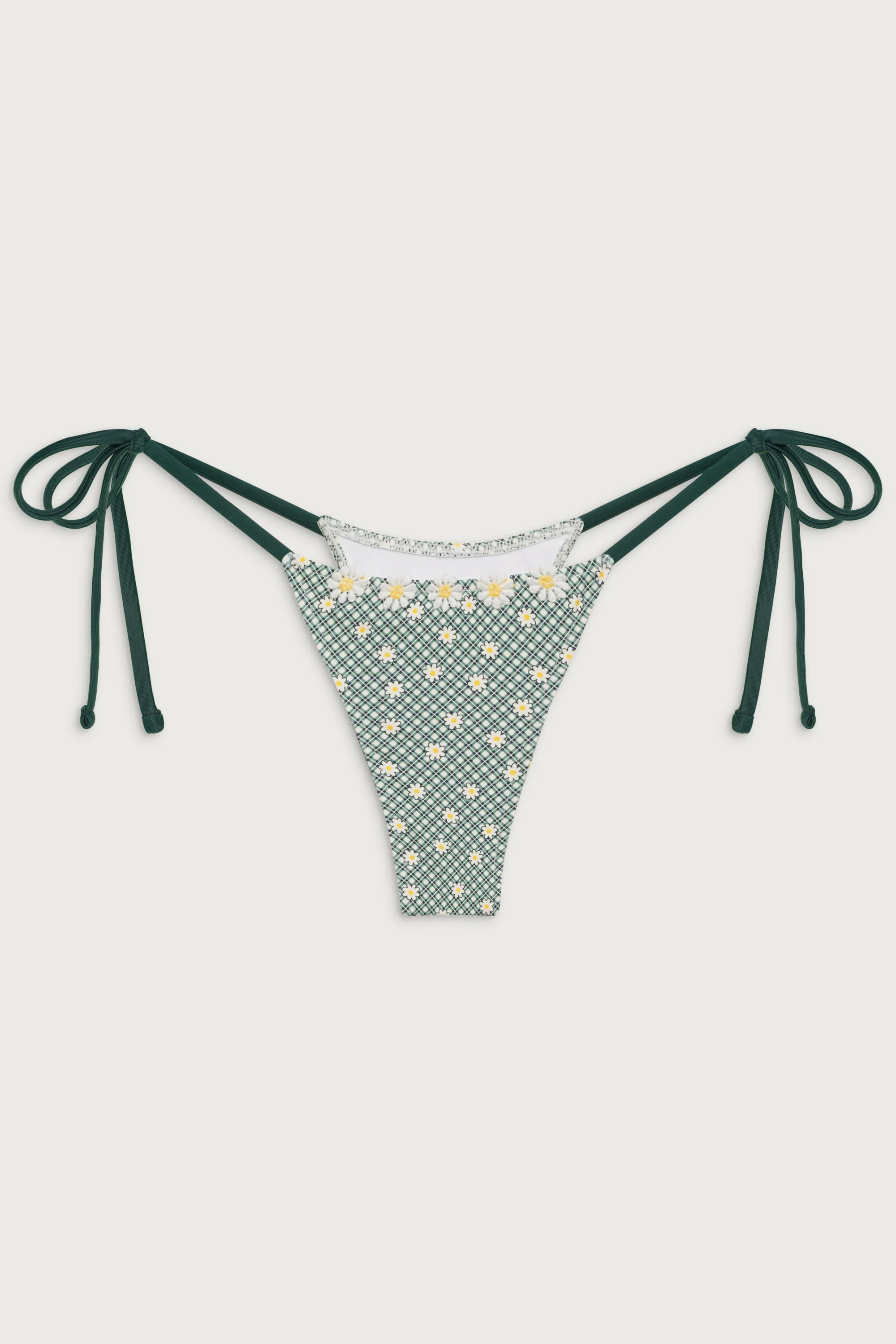 Divine Skimpy Gingham Bikini Bottom - Orchard Picnic - Image 3
