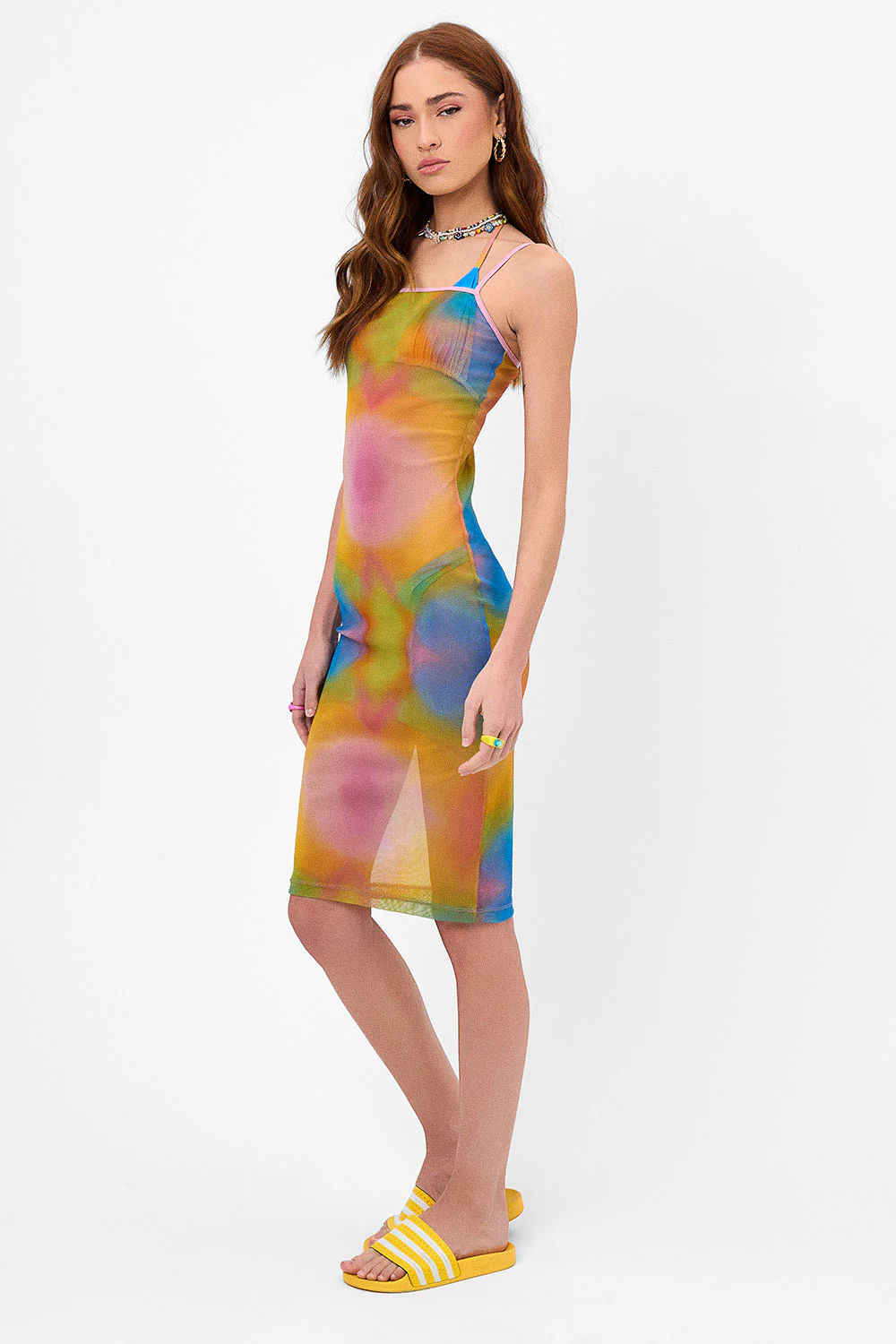 Dixie Mesh Dress - Serotonin - Image 4