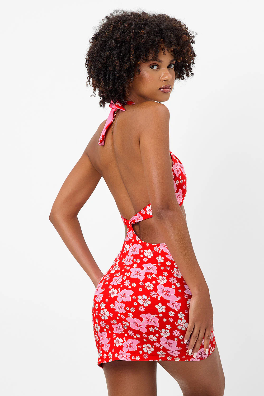 Dorothy Floral Halter Dress - Coconut Girl - Image 2