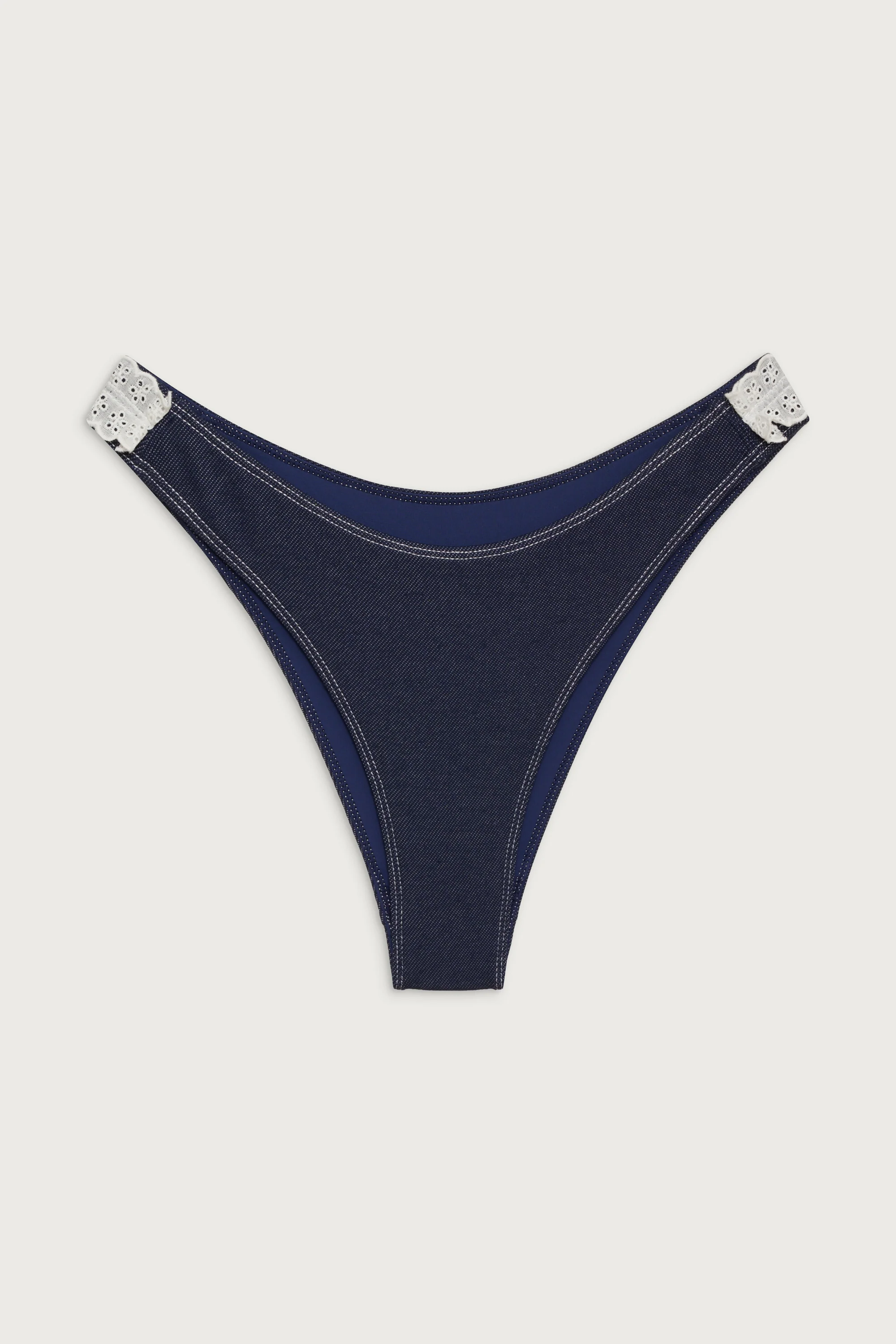 Dove Classic Bikini Bottom - Blue Denim - Image 3