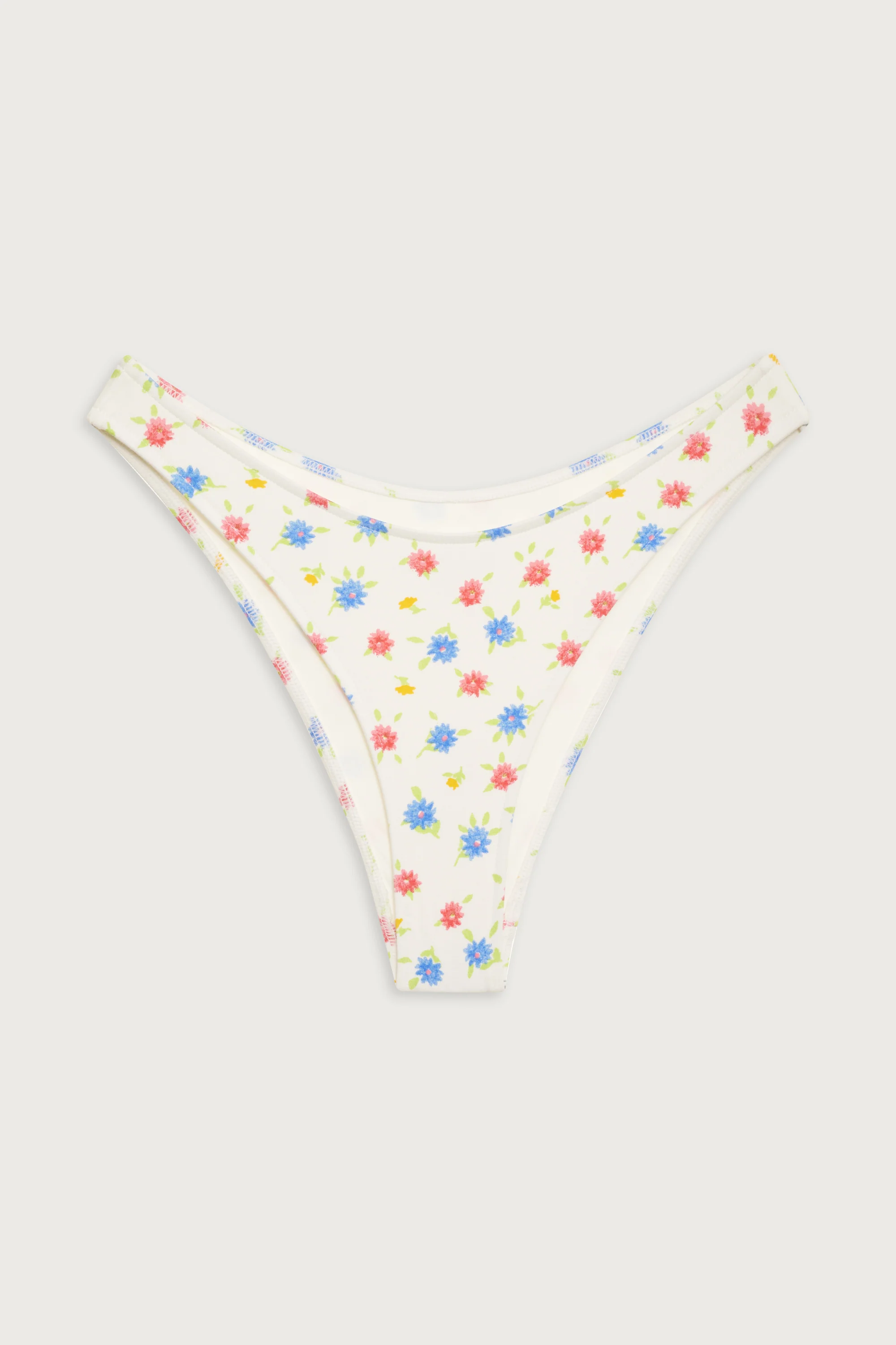 Dove Floral Classic Bikini Bottom - Water Blossom - Image 3