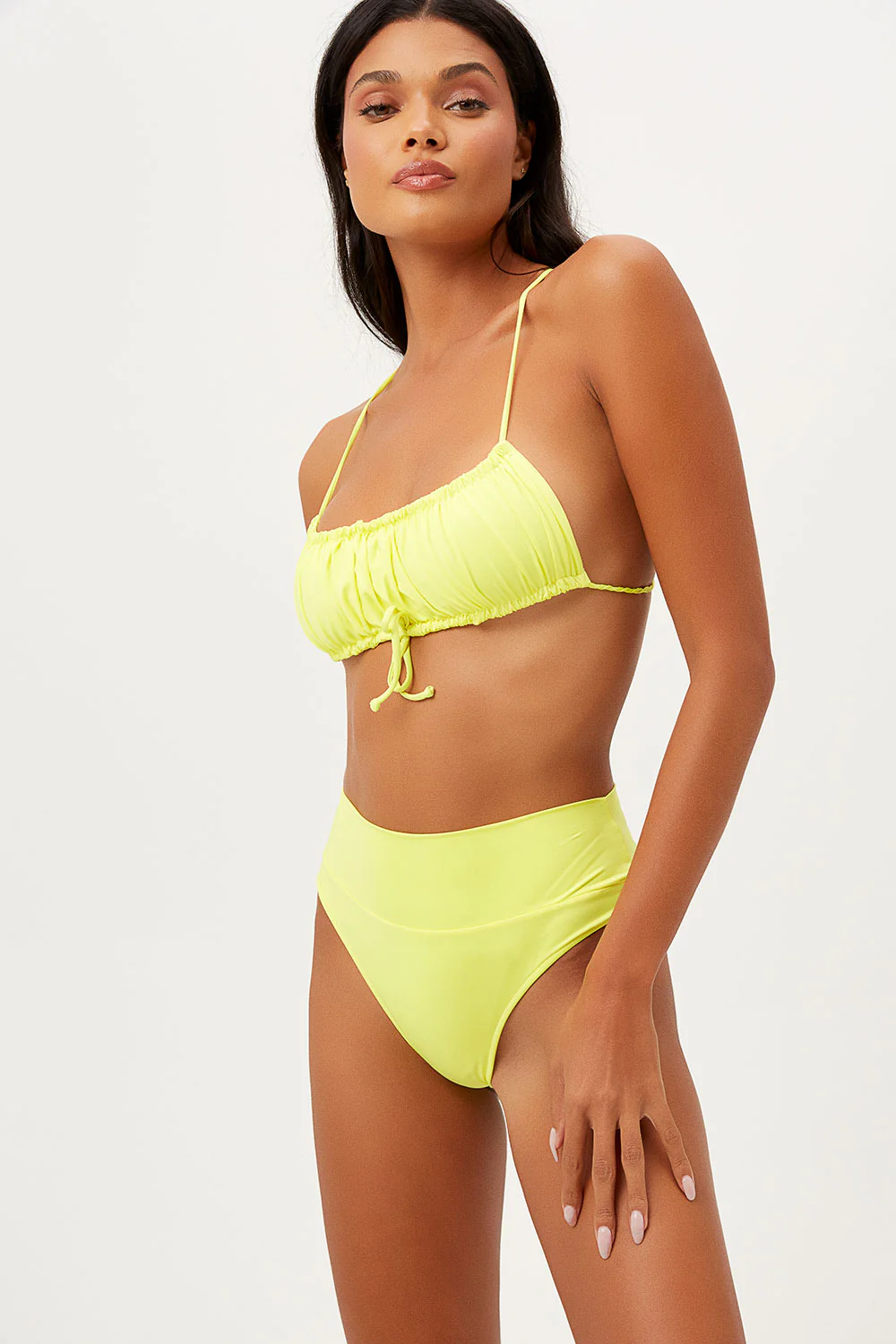 Dreamy Bandeau Bikini Top - Lemonade - Image 3