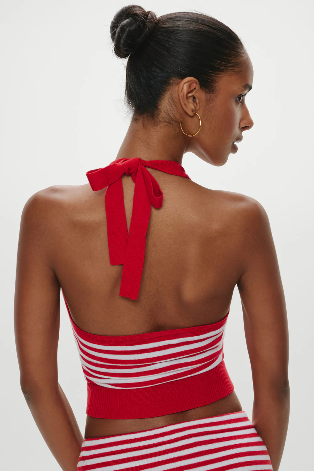 Dylan Knit Halter Top - South Hampton Stripe - Image 4