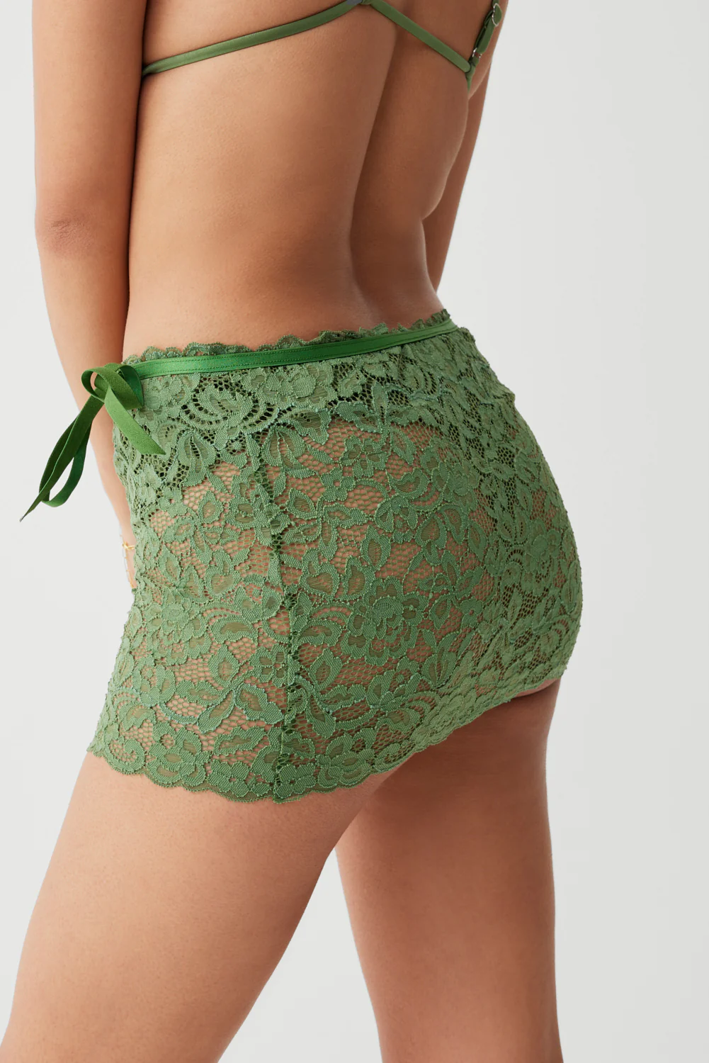 Dylan Lace Mini Skirt - Sea Moss - Image 4