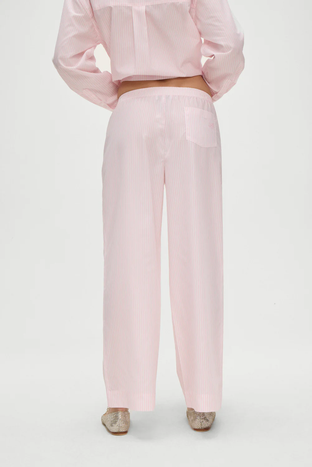 Easy Striped Sleep Pants - Pink Stripe - Image 3