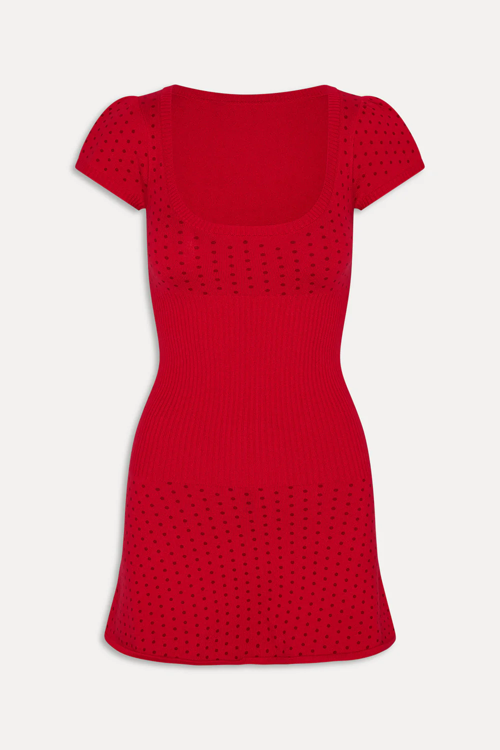 Eliza Knit Mini Dress - Cranberry - Image 3