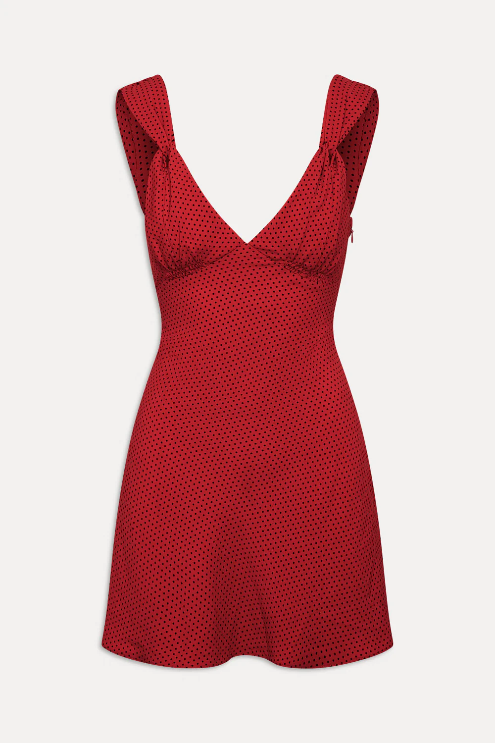 Emilia Polka Dot Mini Dress - Spice Dot - Image 3