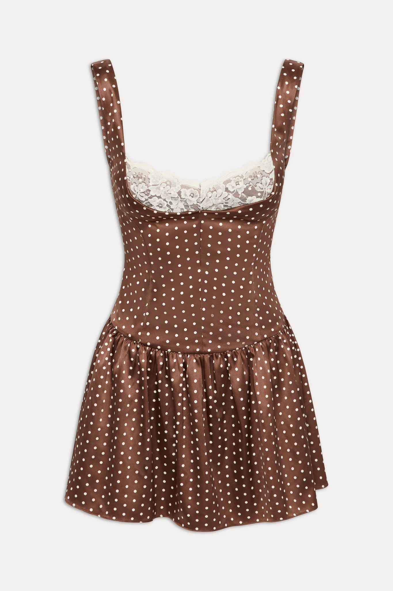 Enchantment Mini Dress - Chocolate Dot - Image 3