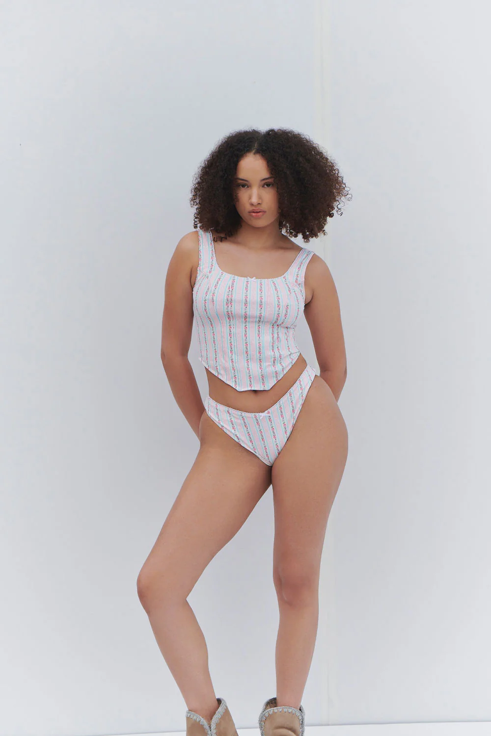 Enzo Floral Cheeky Bikini Bottom - French Holiday - Image 2