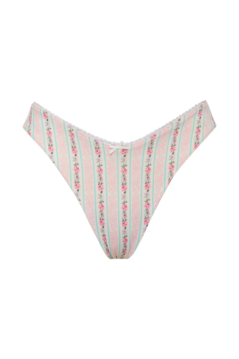 Enzo Floral Cheeky Bikini Bottom - French Holiday - Image 3