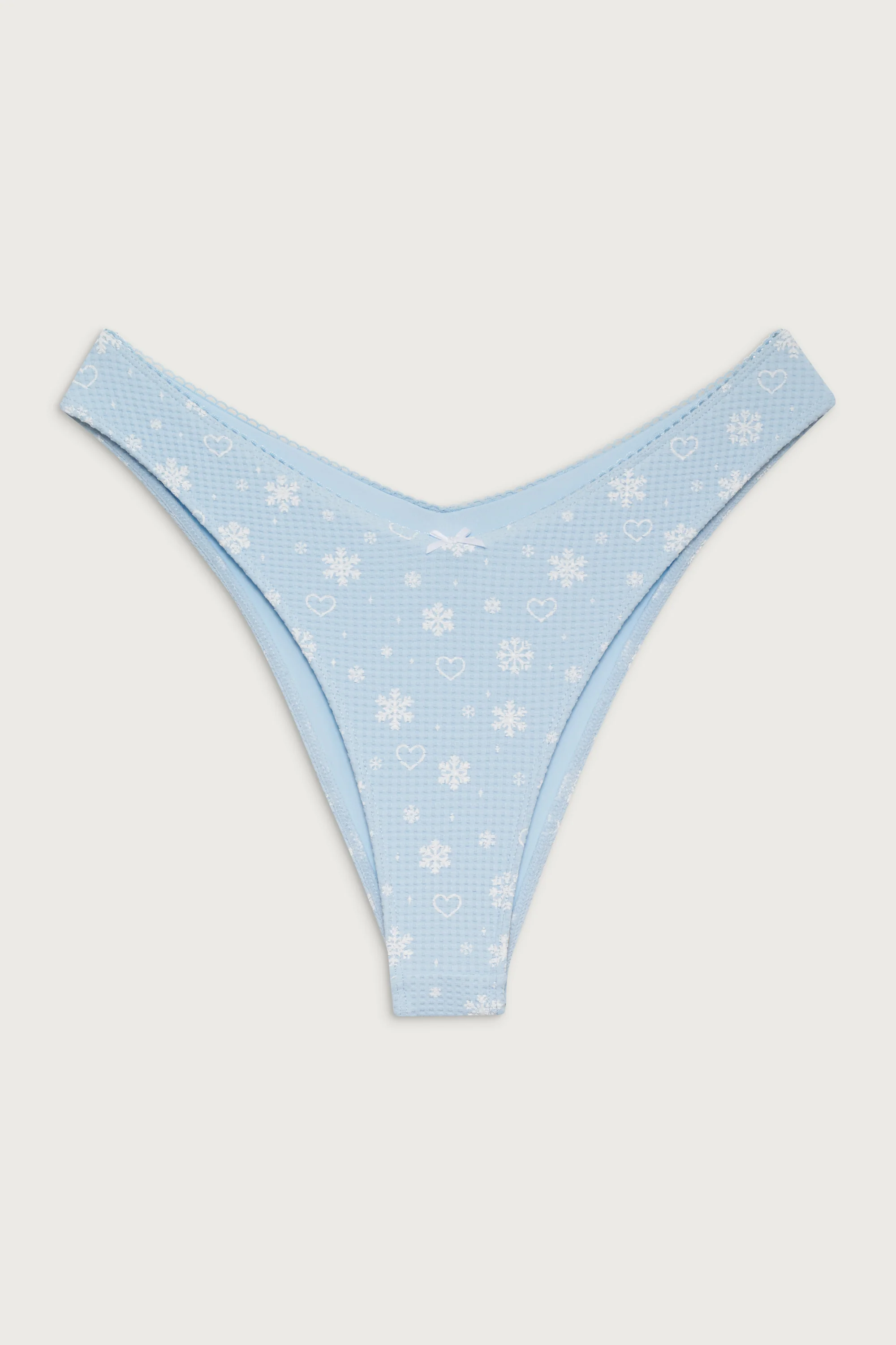 Enzo Waffle Cheeky Bikini Bottom - Flurries - Image 2