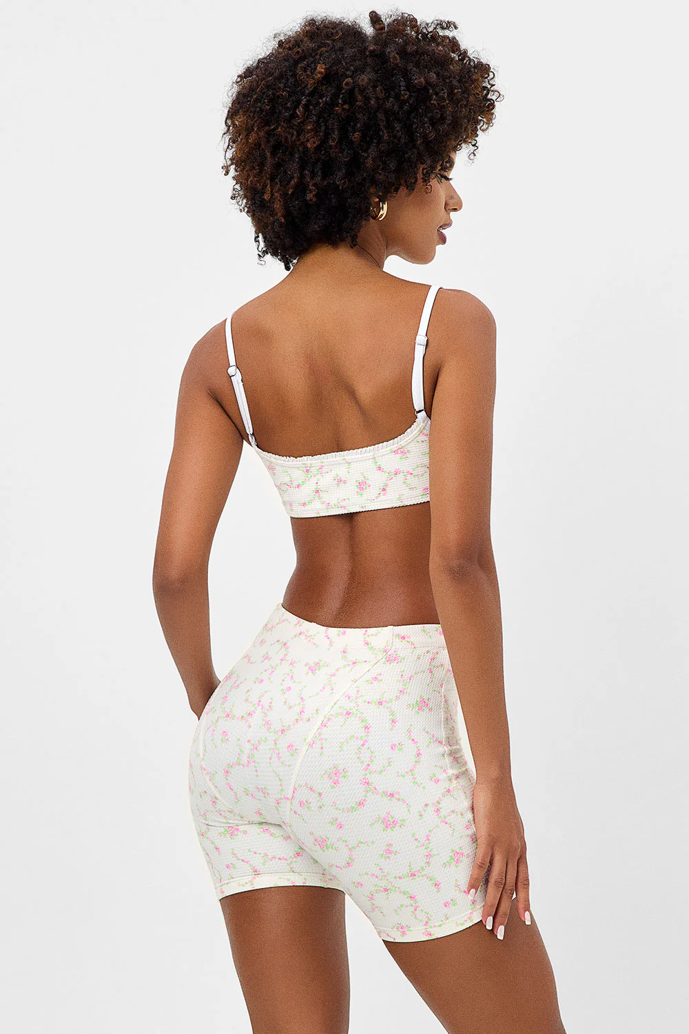 Erin Waffle Biker Short - Day Lily - Image 3