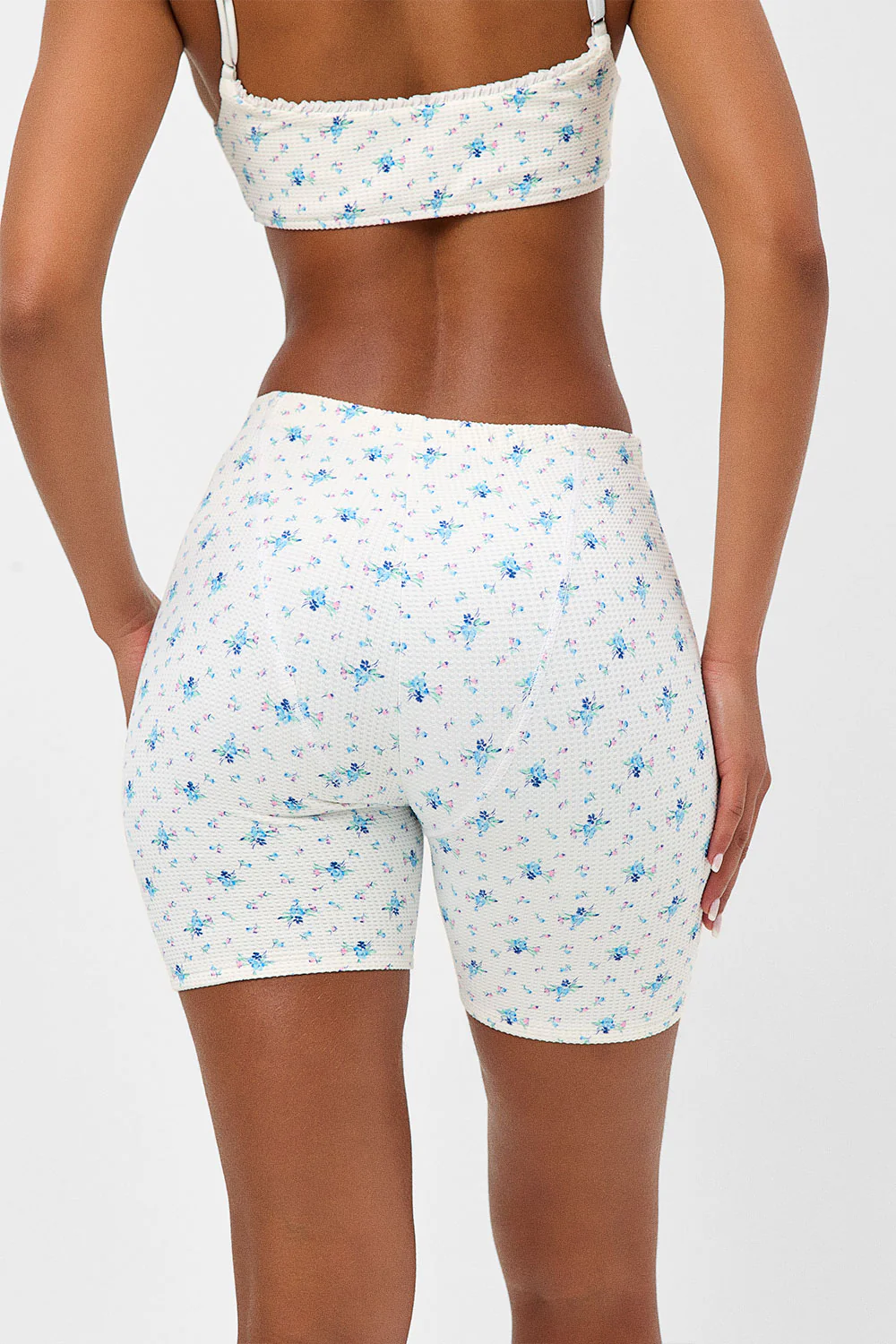 Erin Waffle Biker Short - Night Lily - Image 3