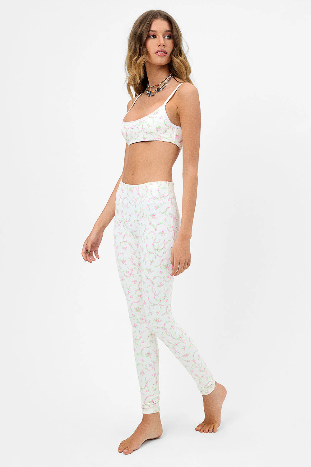 Erin Waffle Legging - Day Lily - Image 3