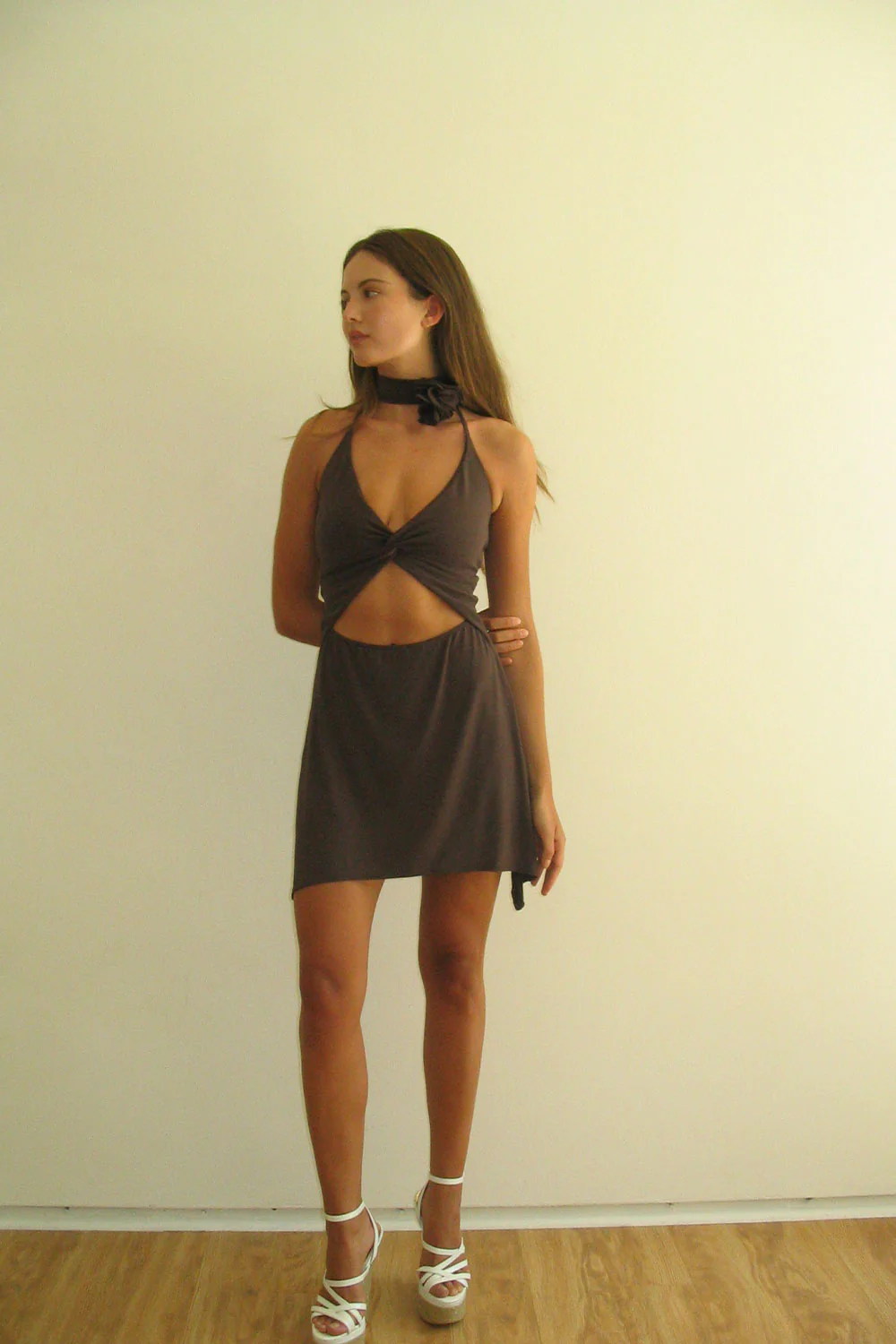 Esme Halter Dress - Creme Brulee - Image 3
