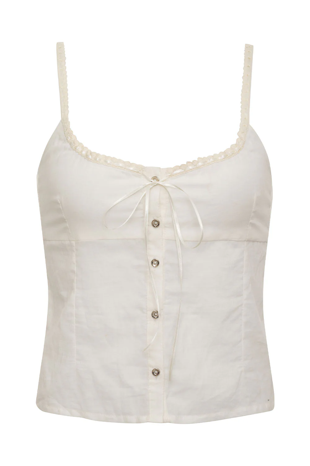 Evangelina Button Up Tank - Sunrose - Image 6