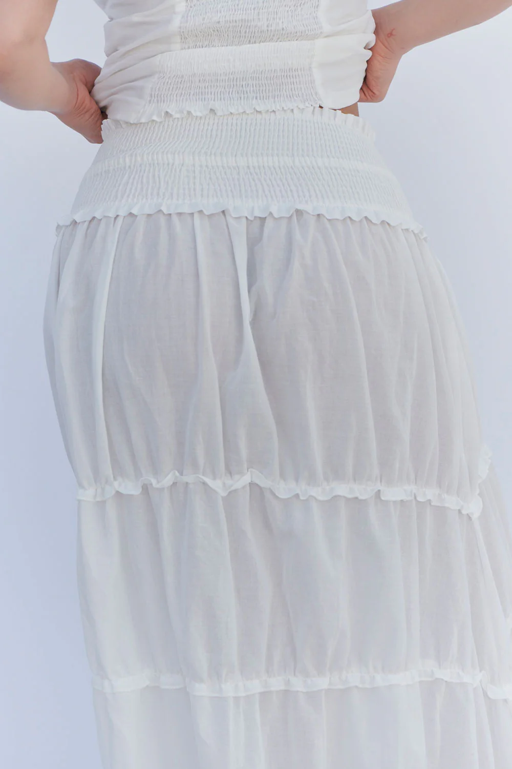 Evangelina Ruffle Maxi Skirt - Sunrose - Image 4