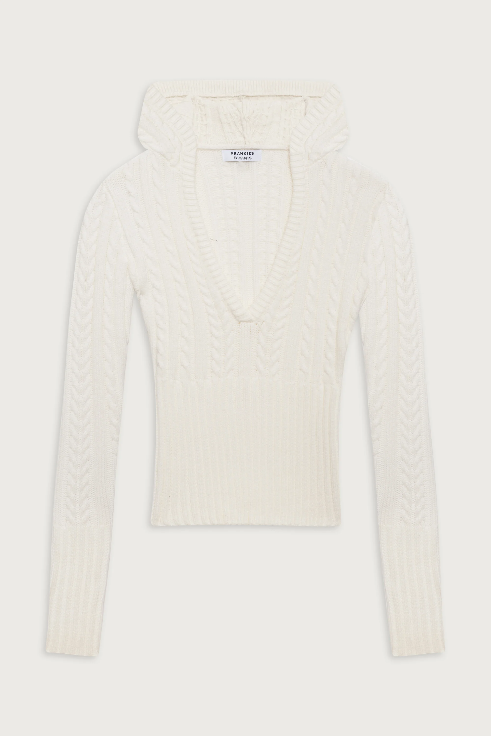 Evermore Cable Cloud Knit Sweater - Snow White - Image 3