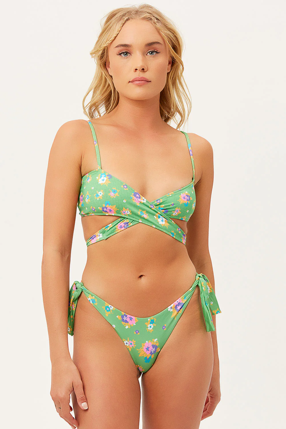Falcon Wrap Bikini Top - Meadow - Image 2