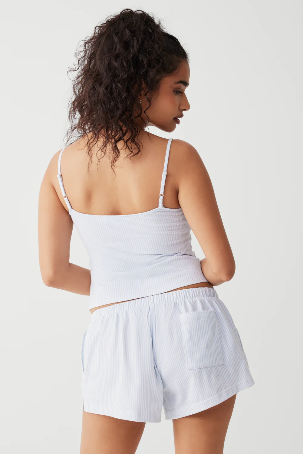 Farmhouse Striped Mini Short - Sleepy Stripe - Image 2