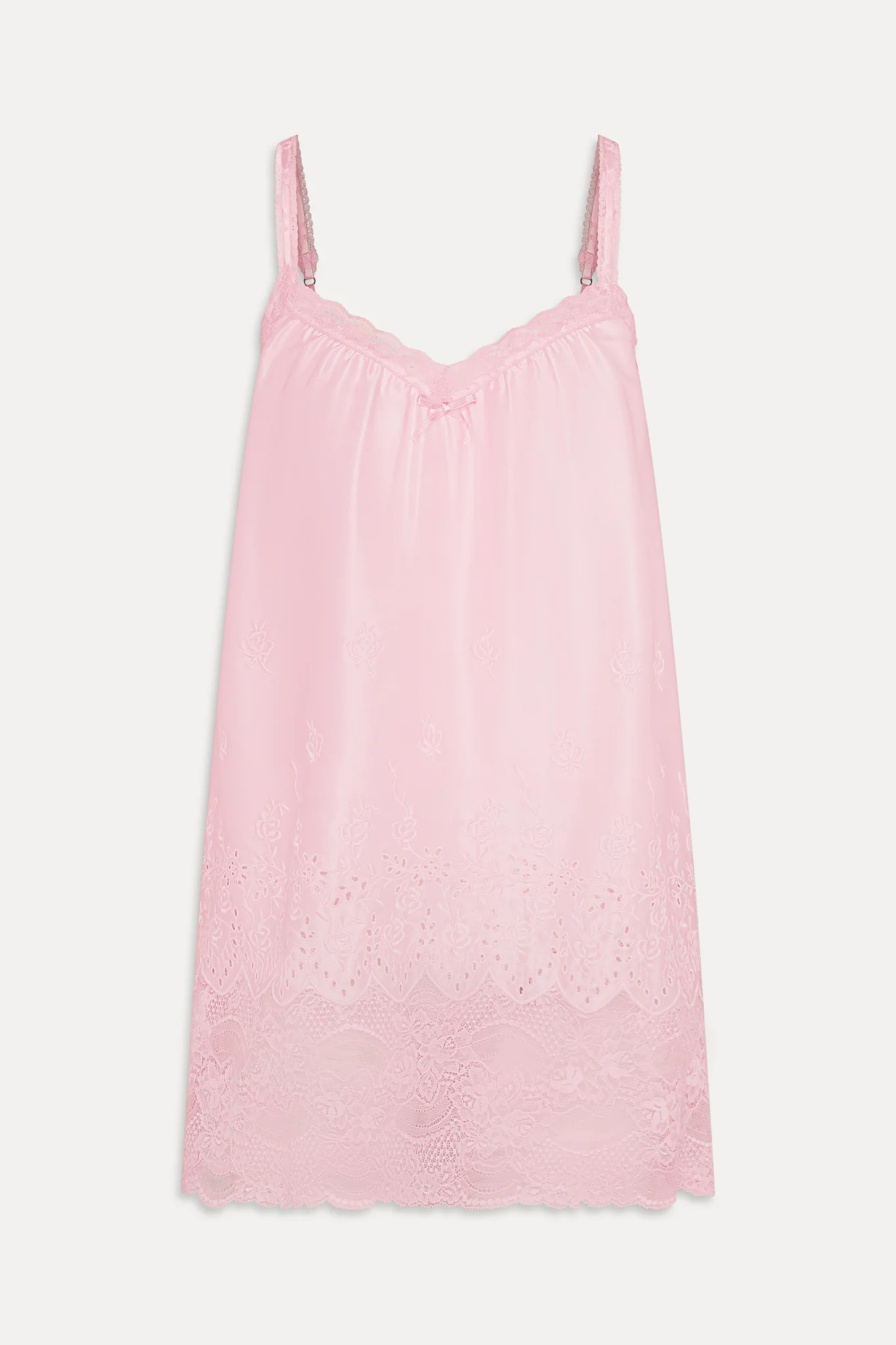 First Crush Satin Babydoll Dress - Pillow Talk Pink - Image 3
