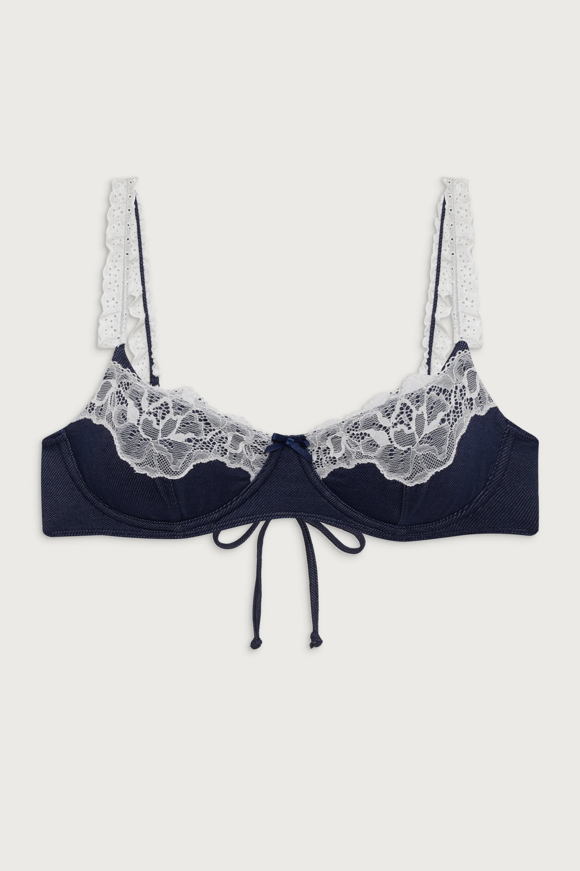 Ford Underwire Balconette Bikini Top - Blue Denim - Image 3
