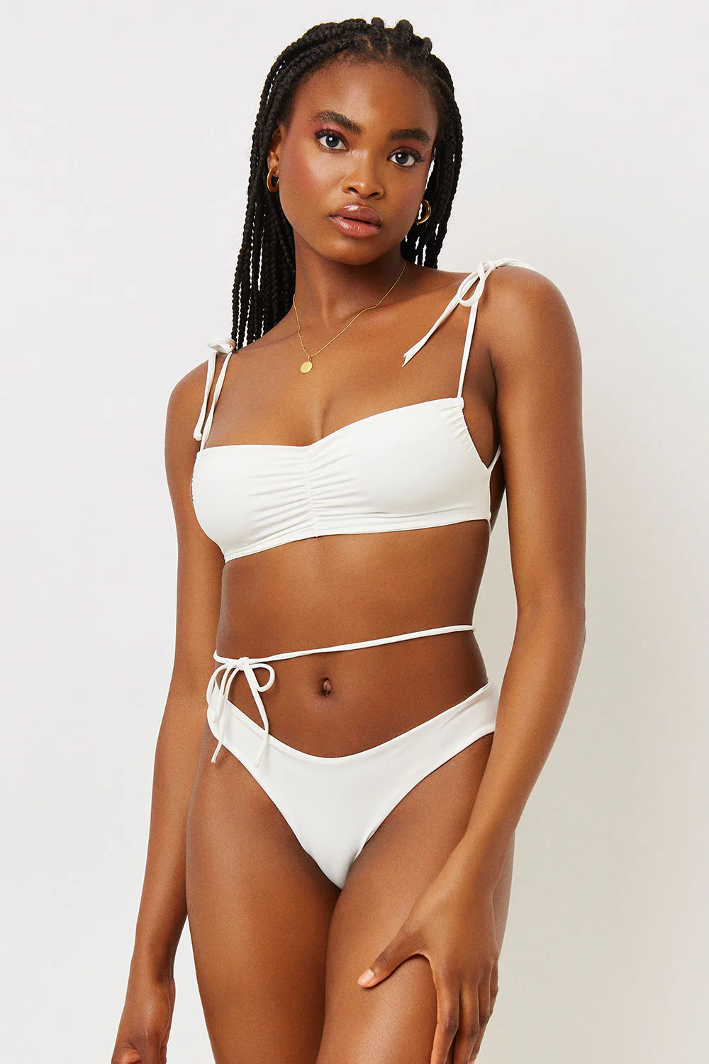 Foxy Cheeky Bikini Bottom - White - Image 3