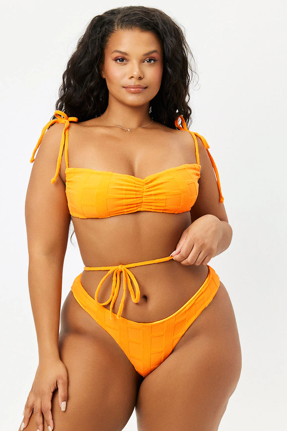 Foxy Terry Cheeky Bikini Bottom - Checkmate - Image 3