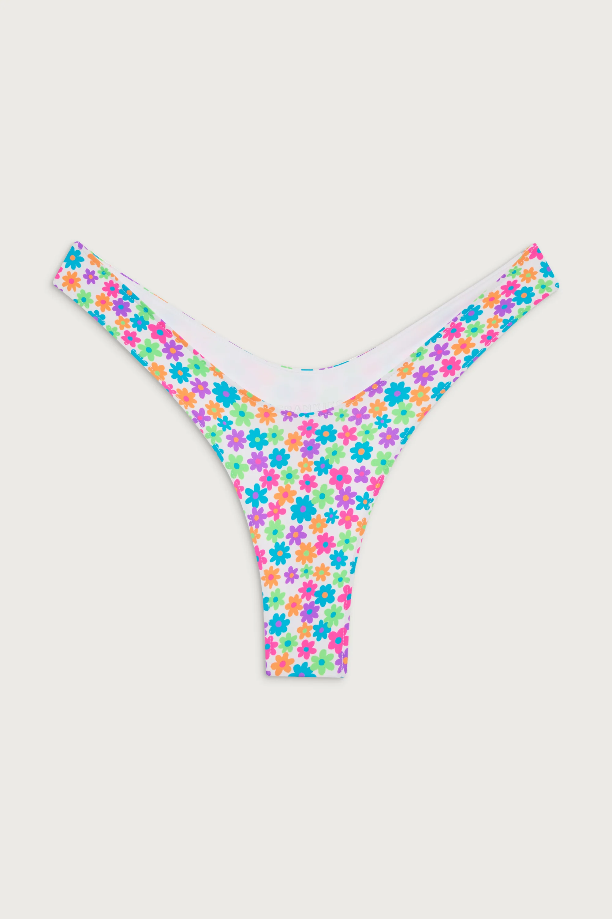 Full Moon Floral Micro Bikini Bottom - Forever Flower - Image 3
