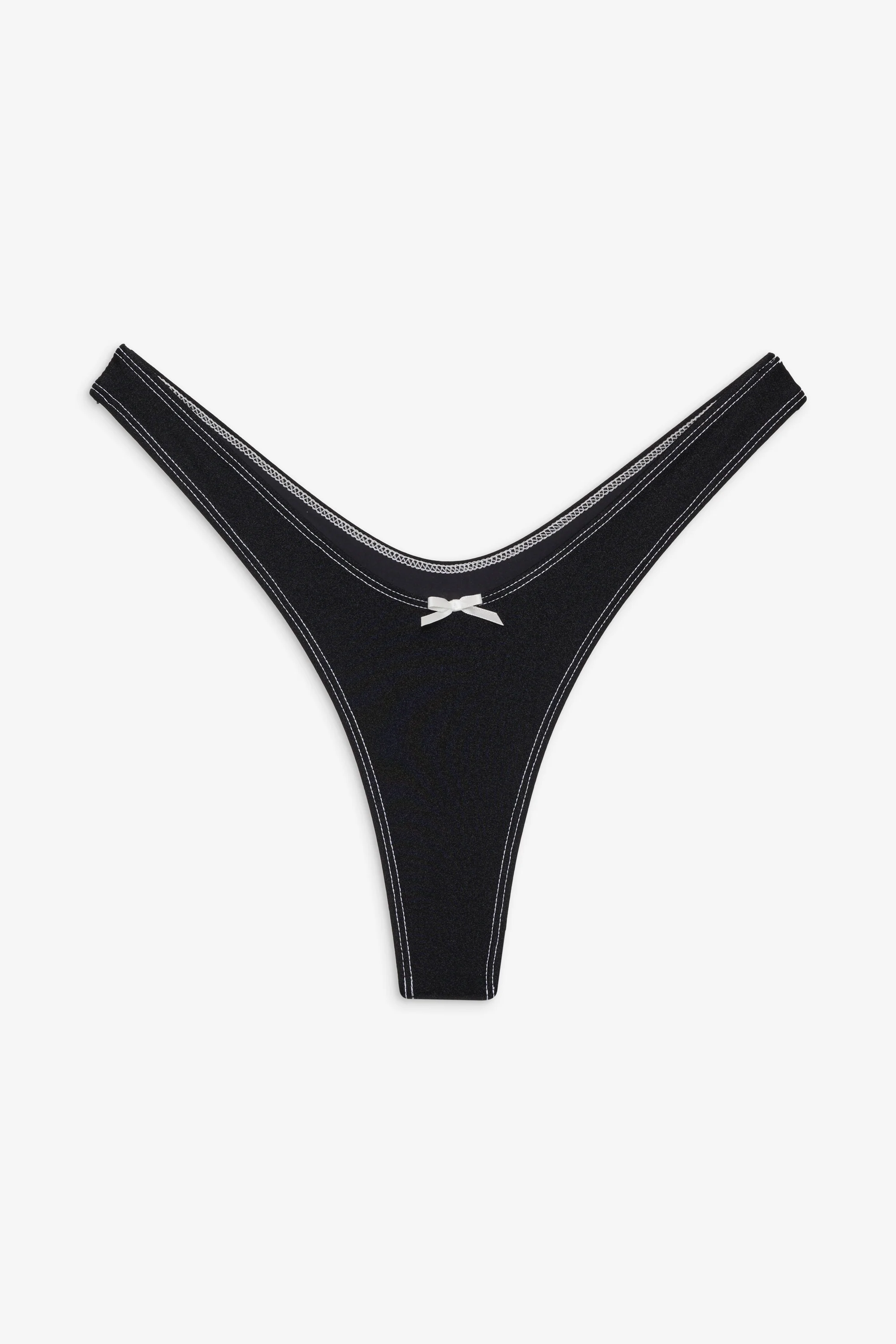 Full Moon Micro Bikini Bottom - Black Shine - Image 3
