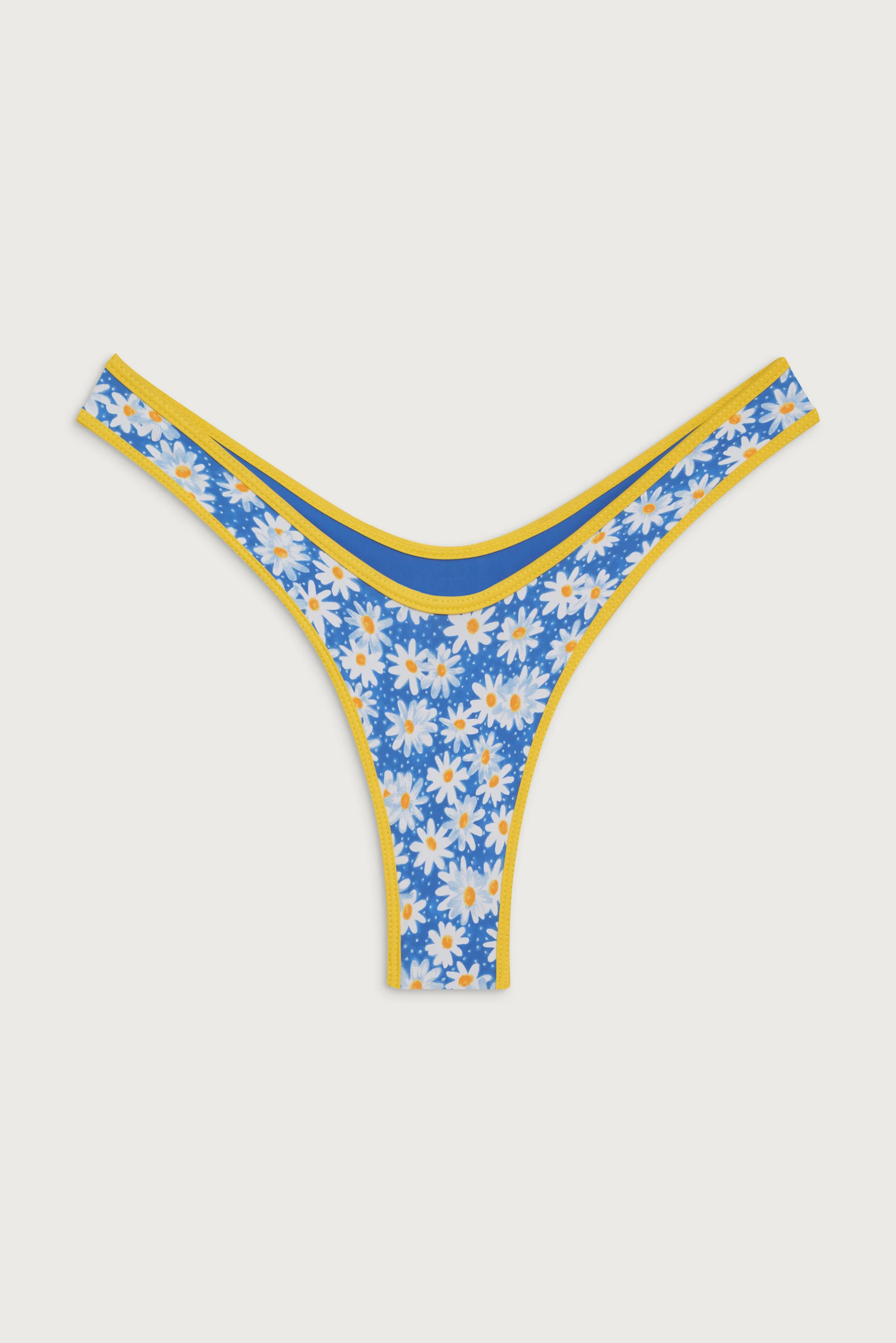 Full Moon Micro Bikini Bottom - Blue Daisy - Image 3
