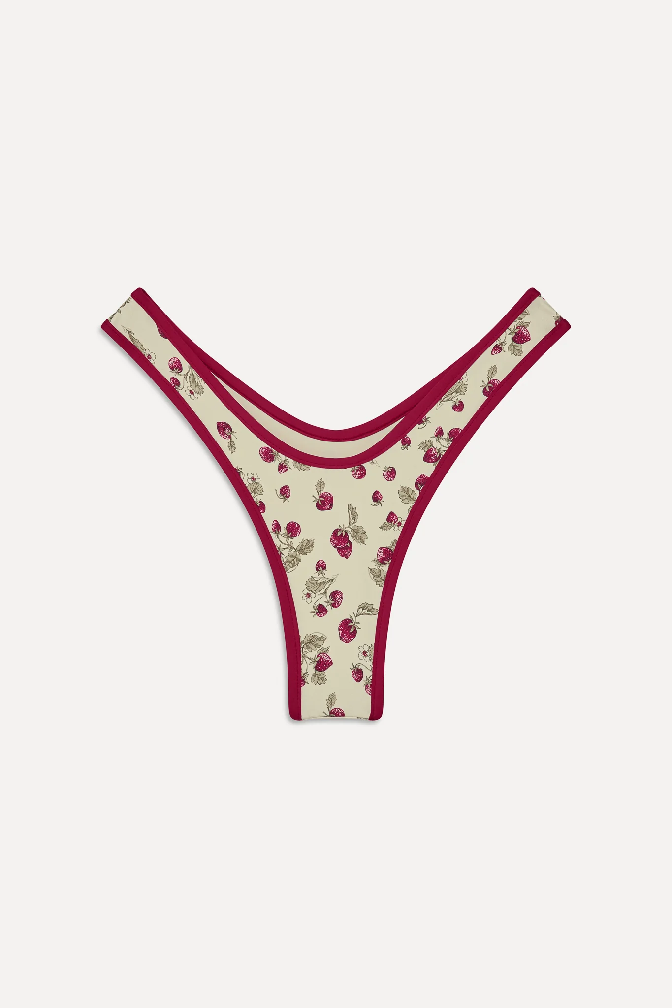 Full Moon Micro Bikini Bottom - Strawberry Field - Image 3